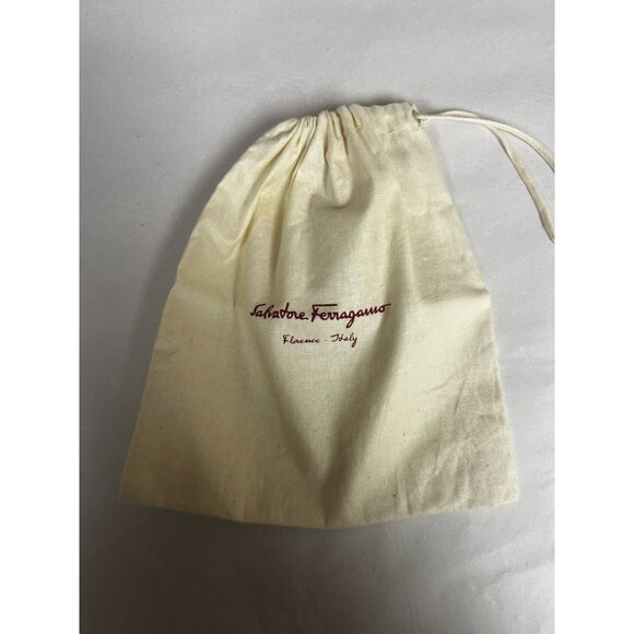 Salvatore Ferragamo canvas pouch Belt dustbag with Buckle protector. - Picture 10 of 11
